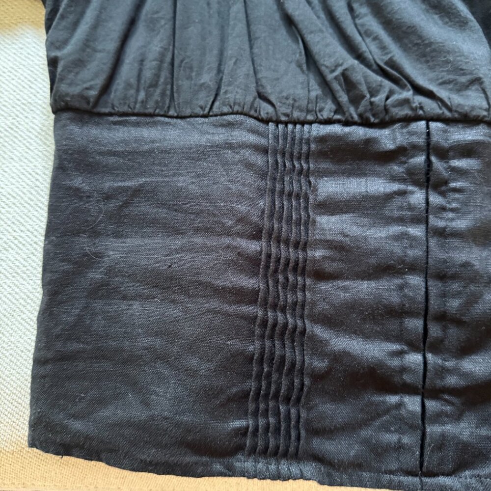 Reformation Linen Top Alayna Linen Top - Black - Sz 10 - Picture 6 of 7